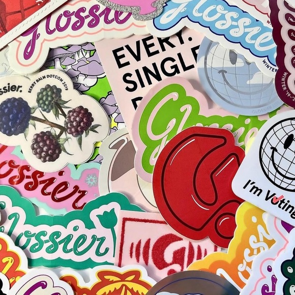 Glossier Limited Edition Stickers - Picture 1 of 2